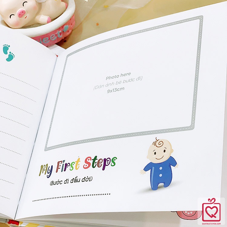 Sổ nhật ký cho bé Hello Baby - Lưu giữ những khoảnh khắc đầu đời đáng nhớ