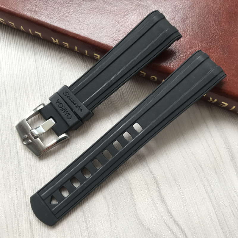 Dây Đeo Silicon 20mm Cho Đồng Hồ Thông Minh Omega New Seamaster 300 AT150