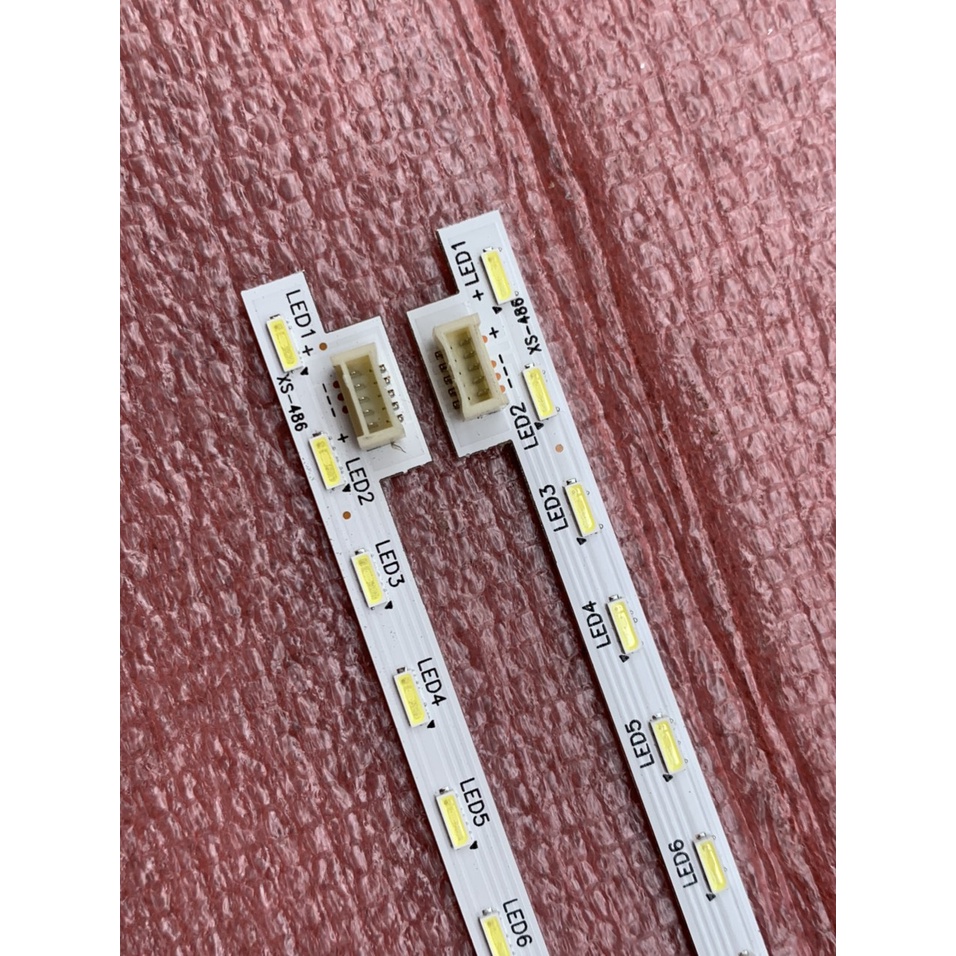 THANH LED TIVI SONY 49W750D 49WD751 HÀNG MỚI 100% BỘ 2 THANH, MỖI THANH 57 BÓNG 3V, DÀI 53,3cm STA490A34-REV03-57LED-RL-