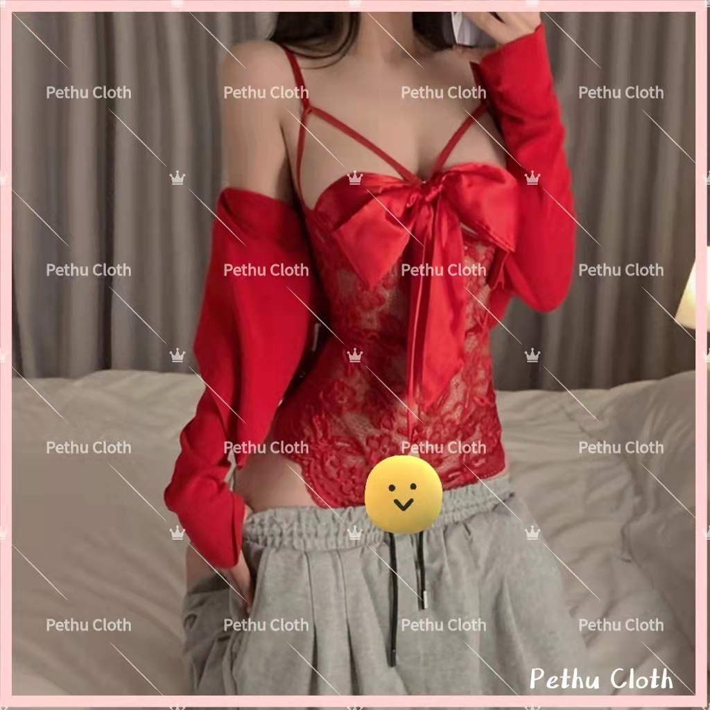 (Q1,HCM）Đồ Ngủ Sexy ren nữ2 dây cosplay kiều nữ hai dây đen trắng nóng bỏng---Freesize 40-58kg--008