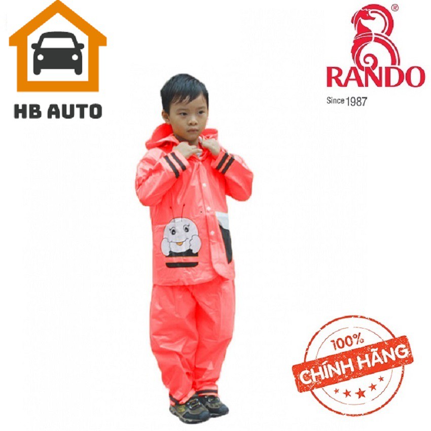 [ TIỆN DỤNG] Rando Bộ quần áo đi mưa trẻ em ong mật  Size 5 dành cho bé có chiều cao từ  140 -150 cm HB AUTO