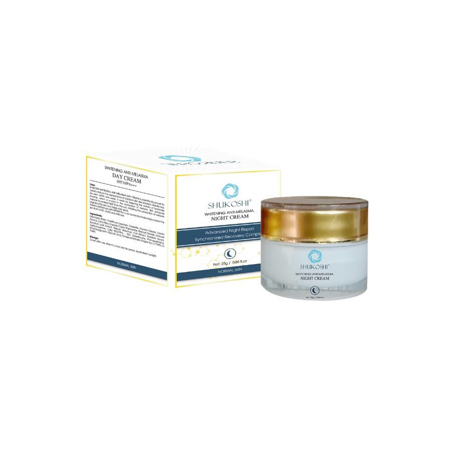 KEM DƯỠNG TRẮNG VÀ TÁI TẠO DA SHUKOSHI WHITENING ANTI-MELASMA NIGHT CREAM