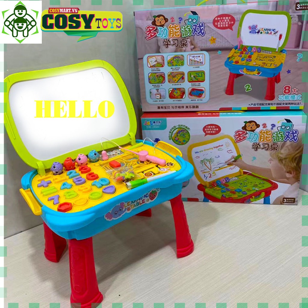 Đồ chơi bàn học kèm dụng cụ học tập cho bé