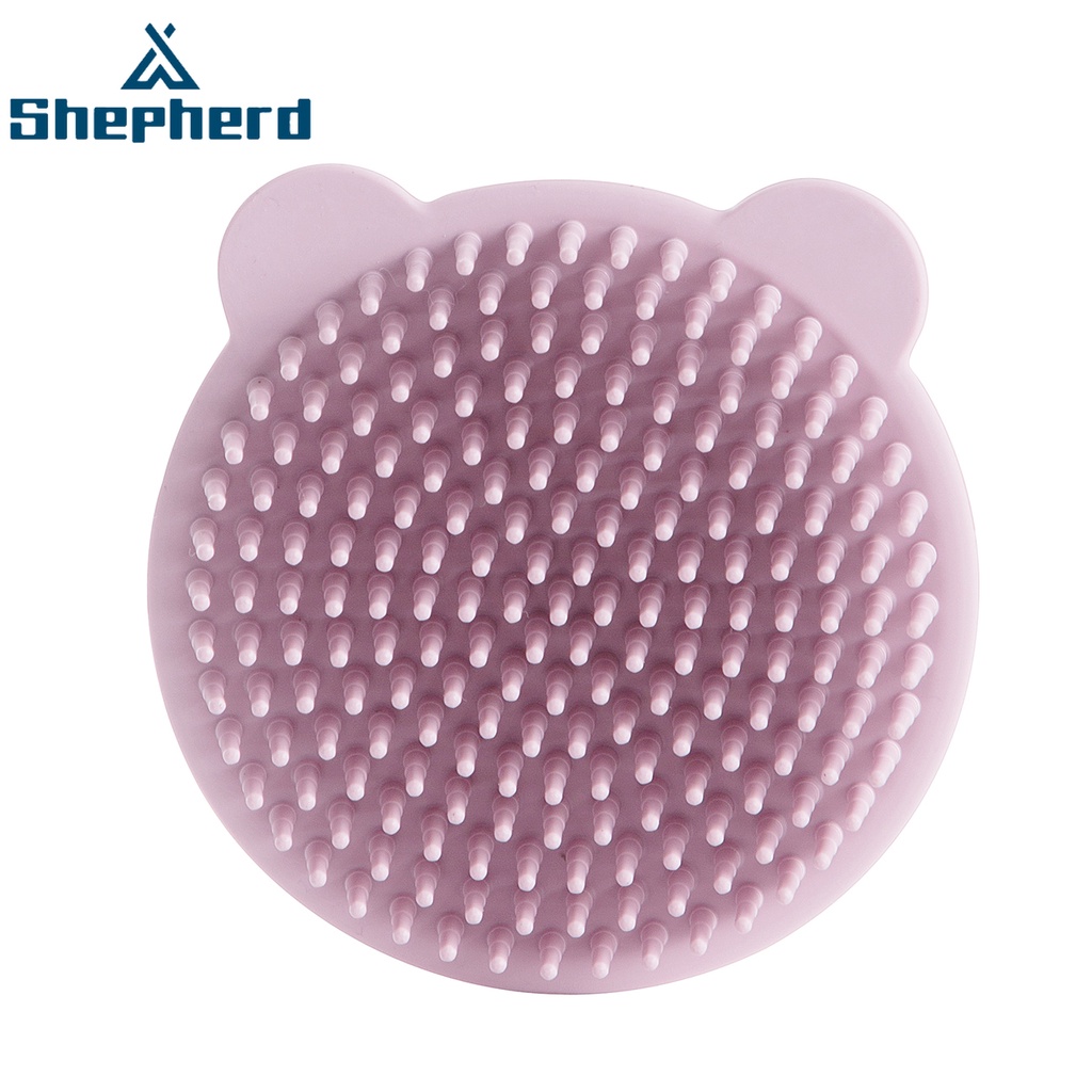 Cọ gội mát xa da đầu SHEPHERD silicone tiện lợi dành cho trẻ em
