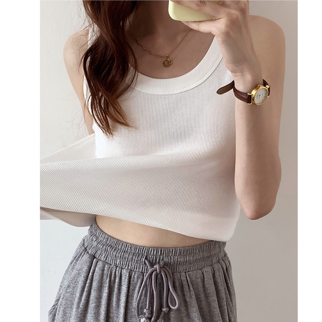 Áo hai dây dệt kim Peppermint 50411 đơn giản dễ phối đồ thời trang mùa hè