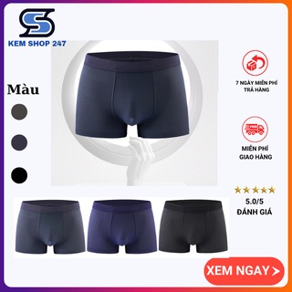 Hộp 4 quần sịp đùi boxer nam thông hơi cao cấp