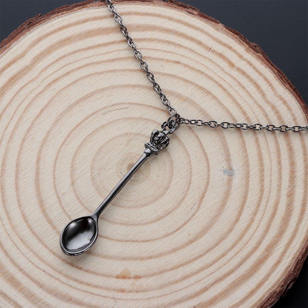 Vòng cổ Phong Cách Vintage Mới|Muỗng / Nhiều Màu Sắc Hình Vương Miện Mini