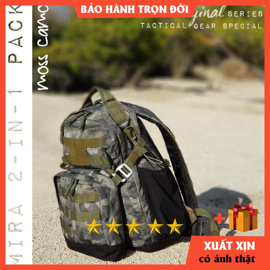 Balo 5.11 tactical Camo mira 2 in 1 backpack - balo chiến thuật chính hãng [ BẢO HÀNH TRỌN ĐỜI]