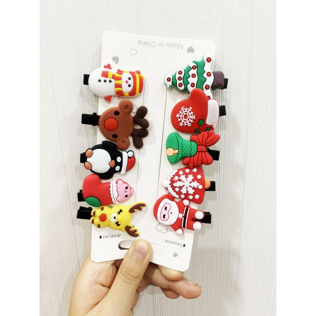 Kẹp tóc Noel, kẹp giáng sinh cho bé gái