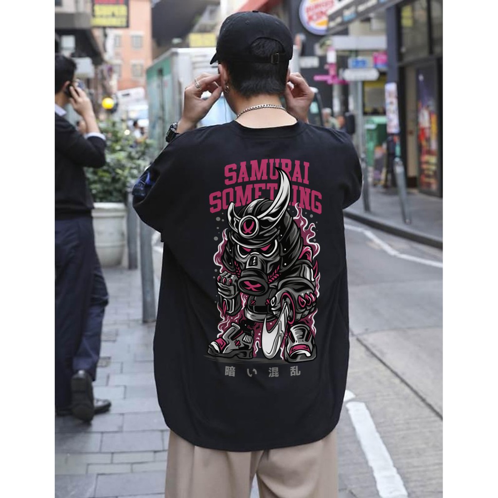 Áo Thun In Ngắn Tay Form Rộng Street Style Unisex Cực Chất Họa Tiêt Samurai