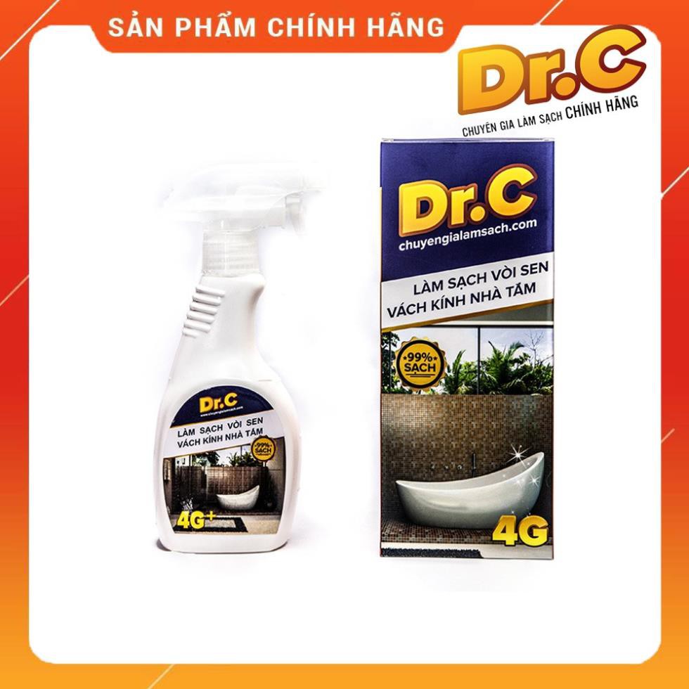 [TẨY SIÊU SẠCH] Combo Dr.C CHÍNH HÃNG siêu tiết kiệm ( Siêu tẩy dầu mỡ Dr. C +  Tẩy cặn Canxi, vòi sen, vách kính)