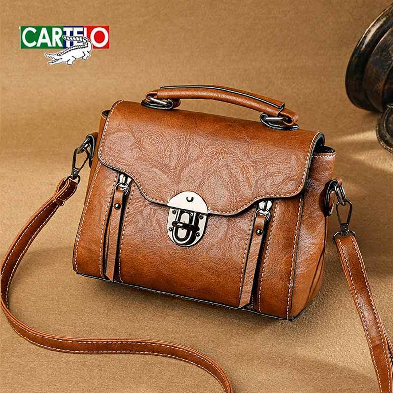 Túi Xách Da Cá Sấu Thật Dáng Vuông Nhỏ Phong Cách Retro Hàn Quốc Hợp Thời Trang Cho Nữ & *