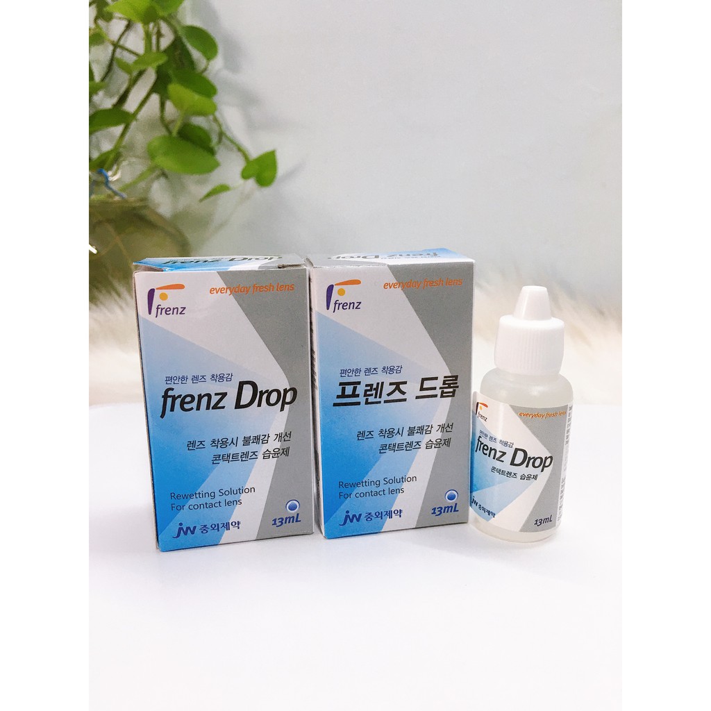 Nước nhỏ mắt cho đeo lens Frenz Drop 13ml Hàn Quốc - Dung dịch nhỏ mắt khi mang kính áp tròng.