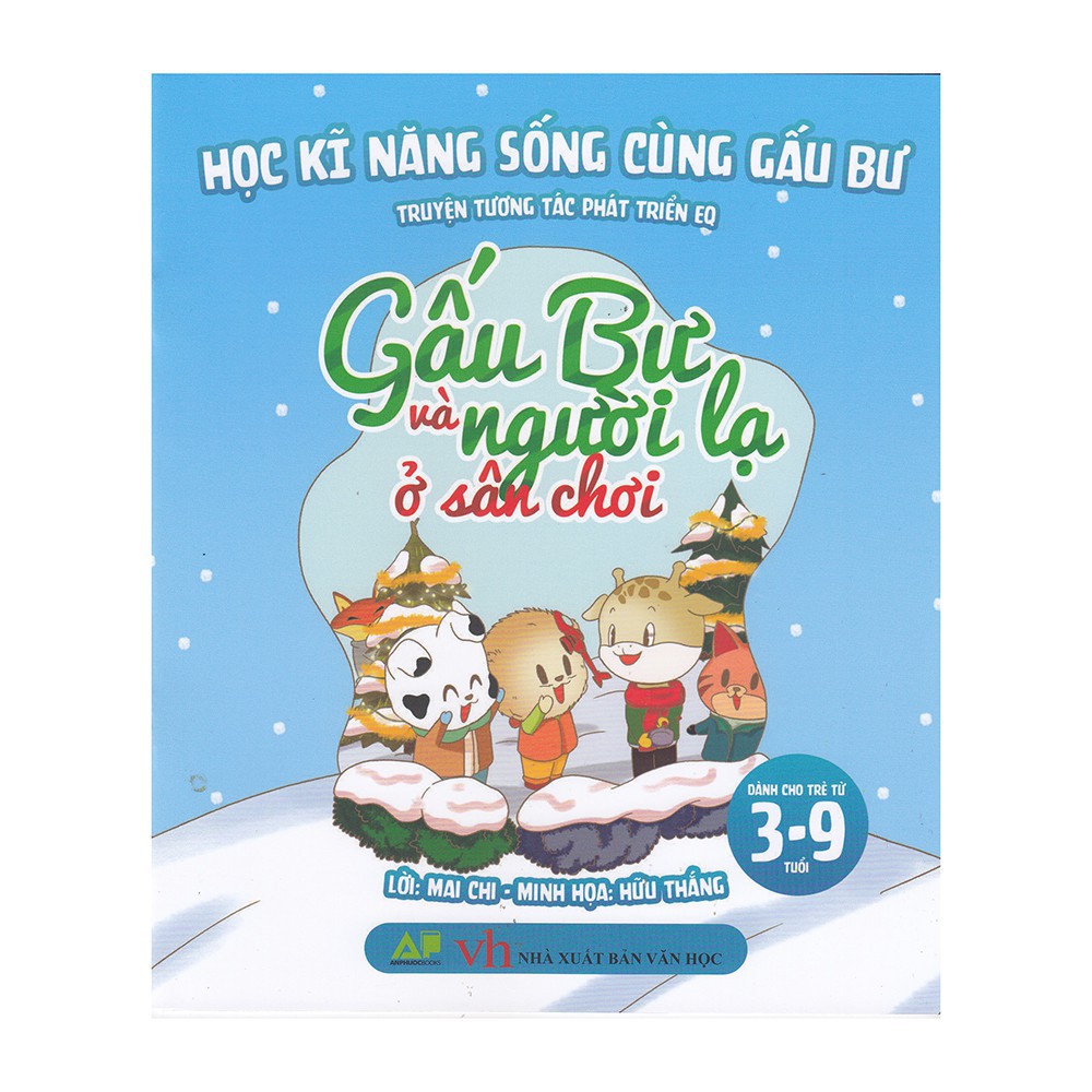Sách-Gấu Bư Và Người Lạ Ở Sân Chơi - Học Kĩ Năng Sống Cùng Gấu Bự - Truyện Tương Tác Phát Triển EQ (Dành Cho Trẻ Từ 3-9