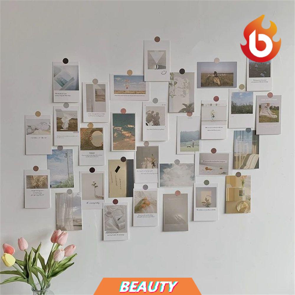 Bộ 30 Tấm Bưu Thiếp Dán Tường Trang Trí DIY