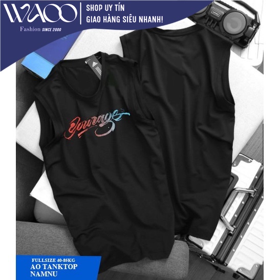 Áo TankTop TTN07, Đủ 7 Size Từ S Đến 4XL, Áo Ba Lỗ Cotton Đẹp, Form Slimfit- Thời Trang Waoo