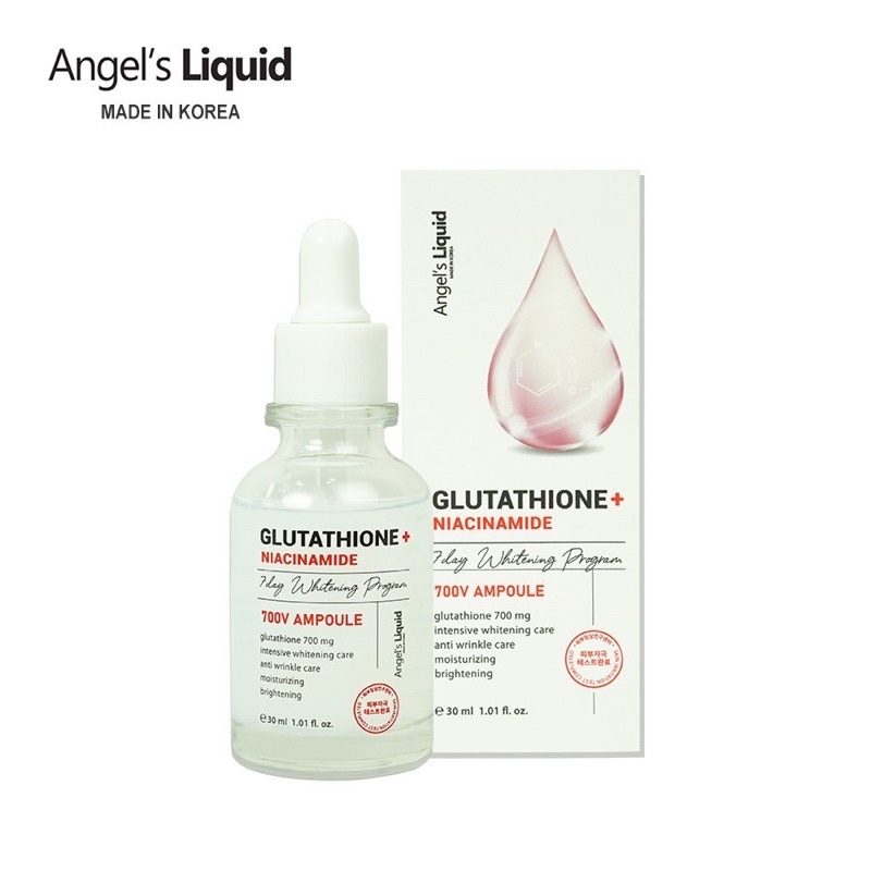 Huyết Thanh Trắng Da Angel’s Liquid Glutathion Niacinamide 7Day Whitening Program 700V Ample (mẫu mới)