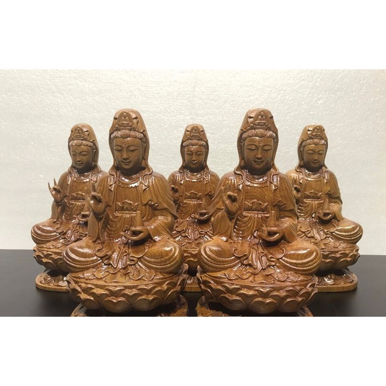Tượng Gỗ Phật Bà Để Taplo Xe Hơi