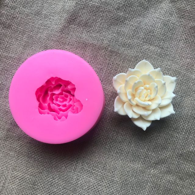 Khuôn silicon 4D Sen đá 10cm