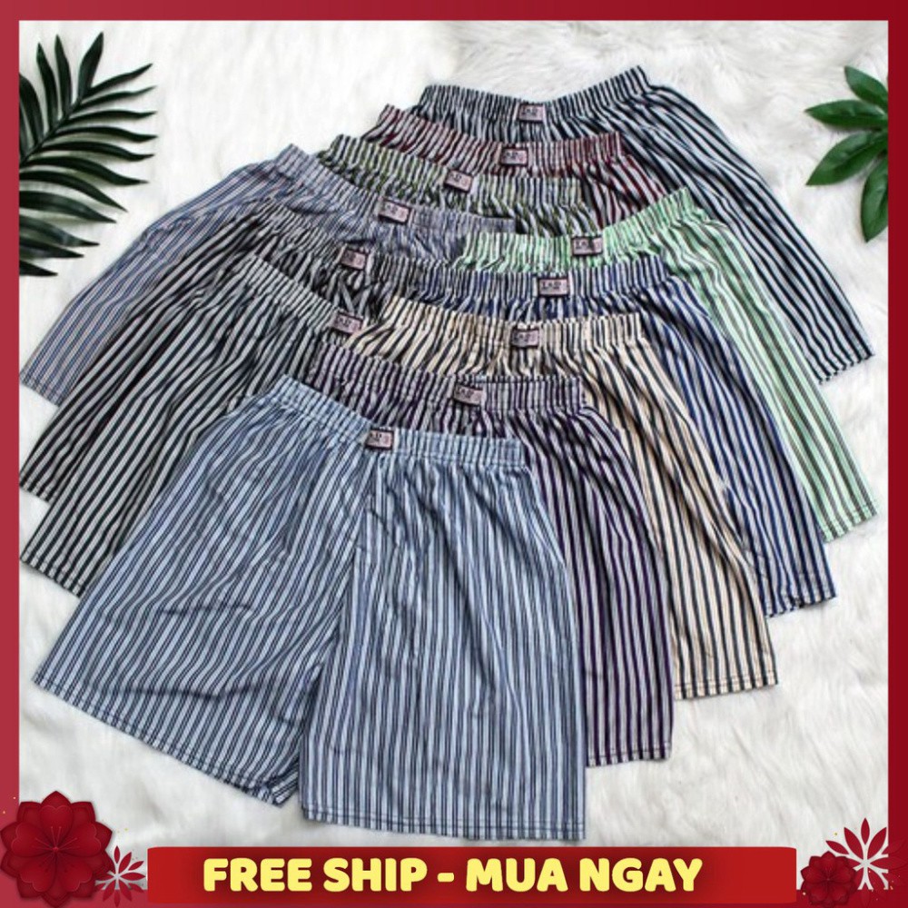 ( Shop uy tín ) ( HOT NEW ) Quần đùi nam - Quần ngủ nam kẻ sọc mặc nhà dạo phố đủ size đủ màu đủ size từ 40kg đến 100kg 