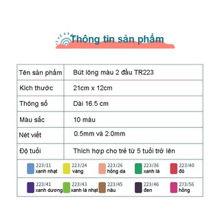 Bút Lông Stabilo Trio 2 in 1 TR223