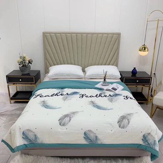 Chăn hè cotton đũi cao cấp nhập khẩu cực mát 2mx2m3,free ship,chát chọn màu,mẫu lông vũ