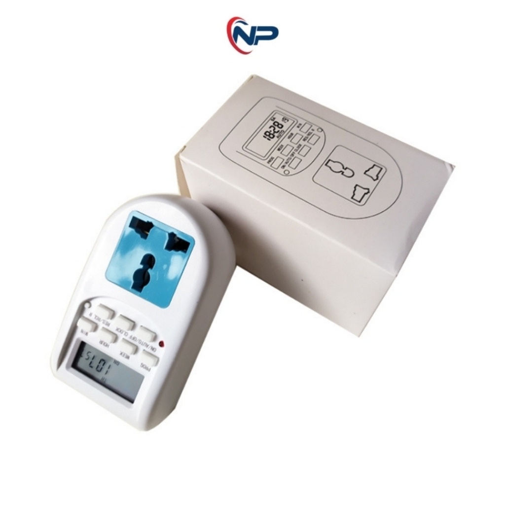 Ổ Cắm Hẹn Giờ Điện Tử bật tắt tự động 16 chương trình al06, công tắc hẹn giờ, ổ cắm đa năng