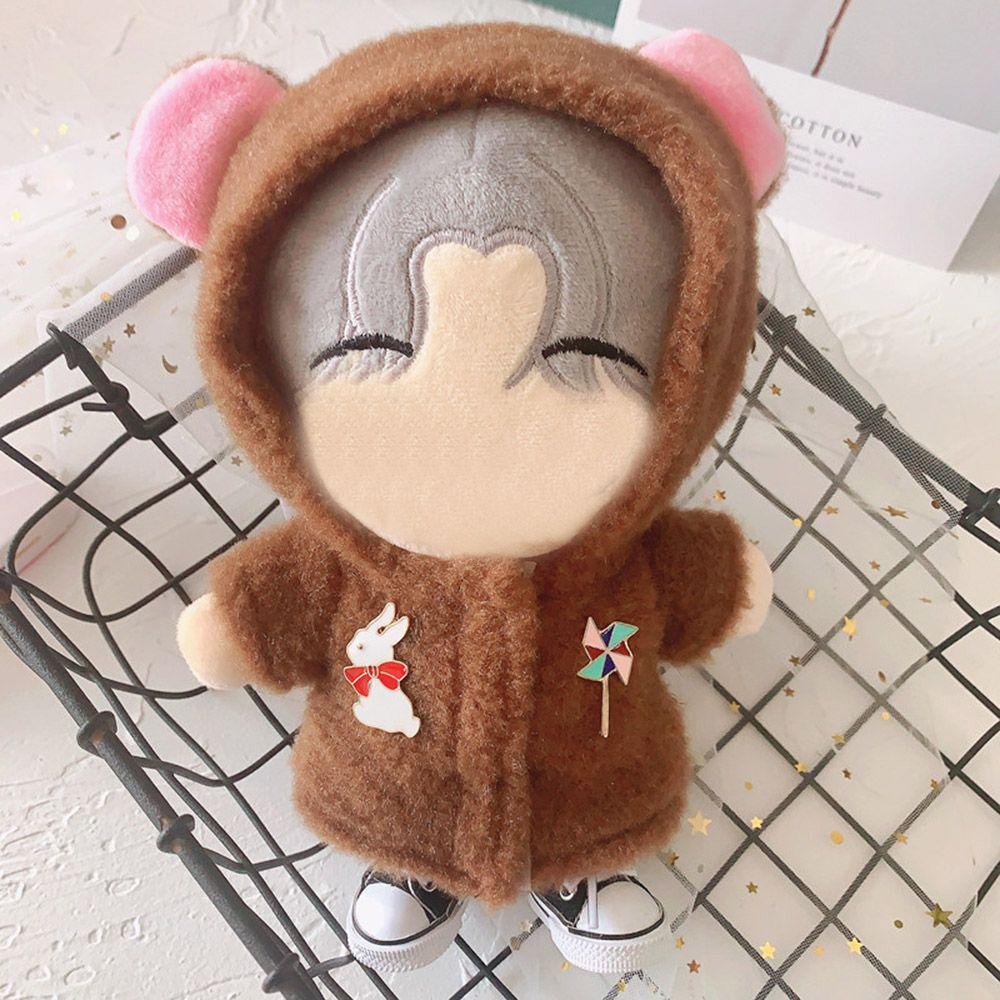 Áo Liền Quần Mini Hình Tai Gấu Nâu Dễ Thương Cho Búp Bê