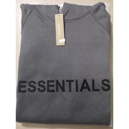 Áo hoodie in chữ ESSENTIALS 3D thời trang unisex phong cách giản dị