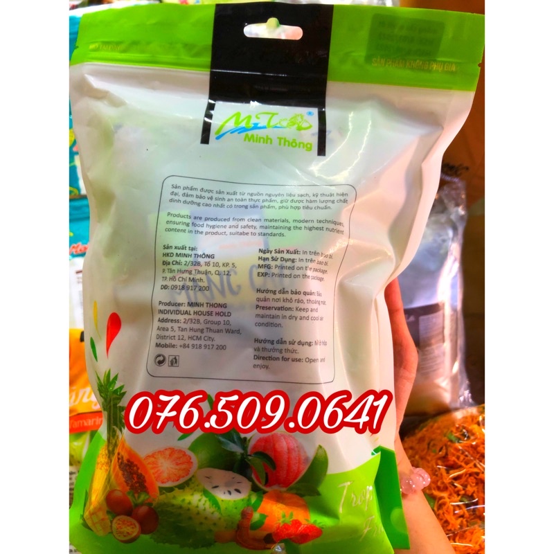 Mãng cầu sấy muối ớt Minh Thông đóng gói 500 gram