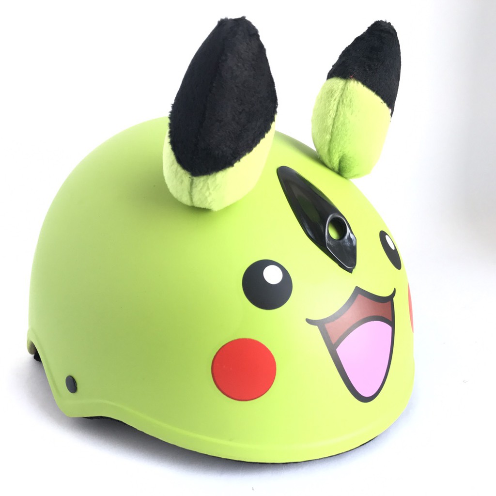 Mũ bảo hiểm trẻ em V&amp;S Helmet Pikachu xanh lá