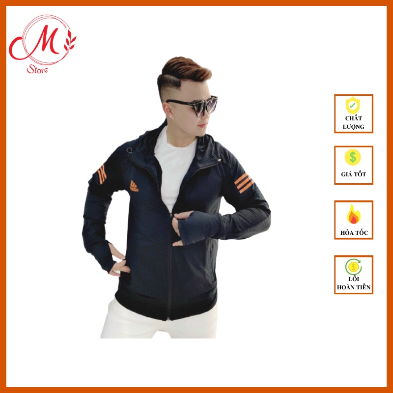 Áo khoác chống nắng adidas nam nữ Moon Store chất thun lạnh siêu thoáng mát chống tia UV
