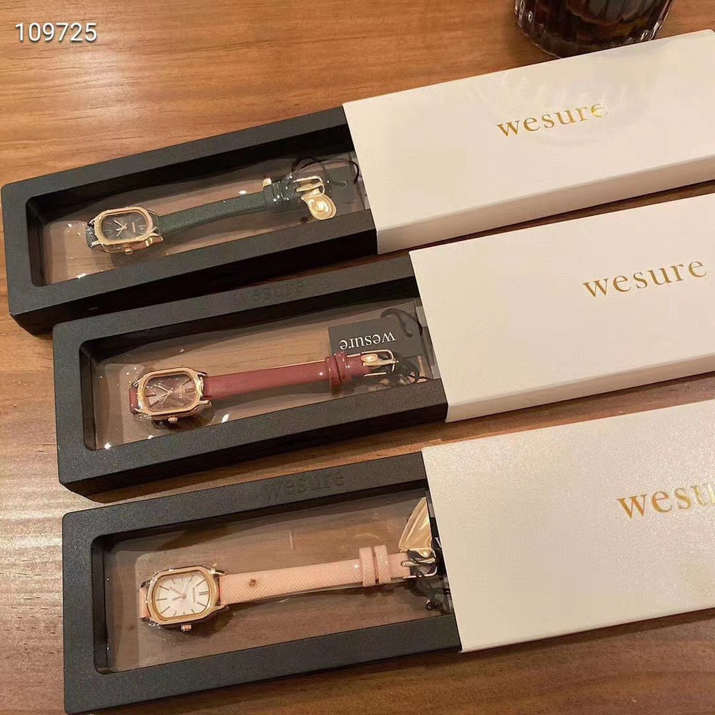 Boutiques Korea wesure Watch Women's INS-Style Simple Retro Temperament Small Table Student Quartz Small Green Table Wom