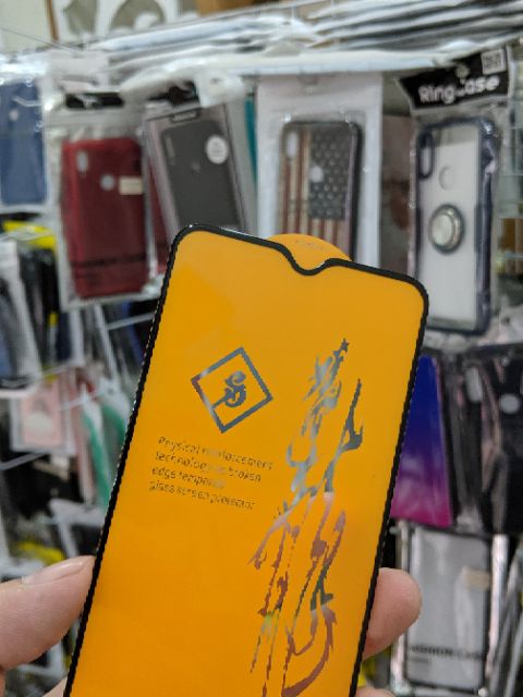 Kính cường lực 6D cho Redmi Note 8 / OnePlus 6T / OnePlus 7 dùng chung Full màn chất đẹp bóng mượt ôm màn 2.5D cao cấp