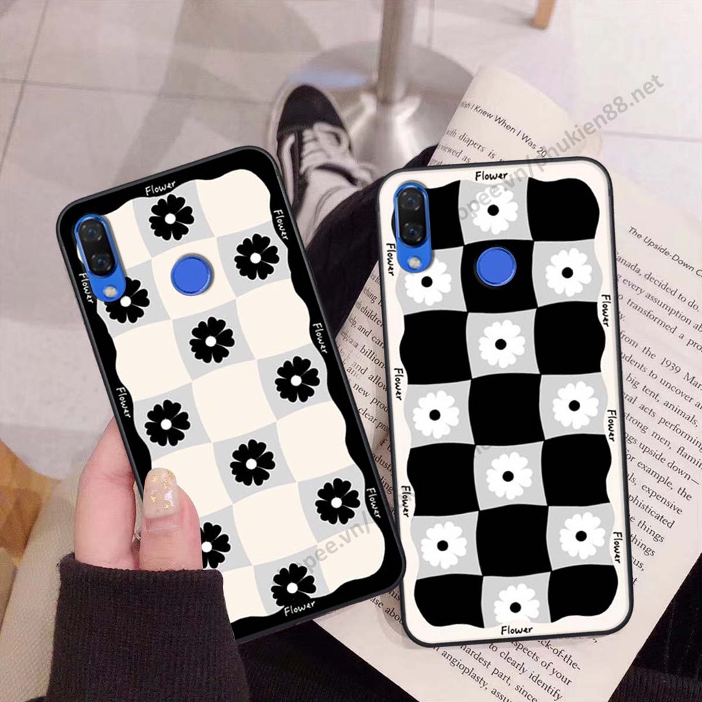 Ốp lưng Huawei Nova 3 / Nova 3i ốp điện thoại LineBear, bé tóc xù, hoa siêu đẹp