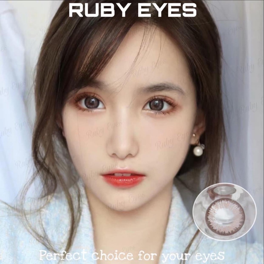 5 Mẫu Lens Pink/Violet 0 Độ [CHÍNH HÃNG]  - Kính Áp Tròng RUBY EYES HSD 12 Tháng