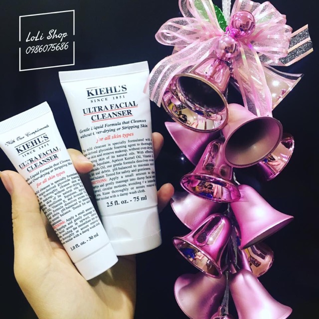 Kiehls Sữa Rửa Mặt Dành Cho Da Khô Kiehls (Kiehl's Ultra Facial Cleanser) - 30ml 75ml