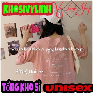 Áo thun phông tay lỡ form rộng paper plane unisex