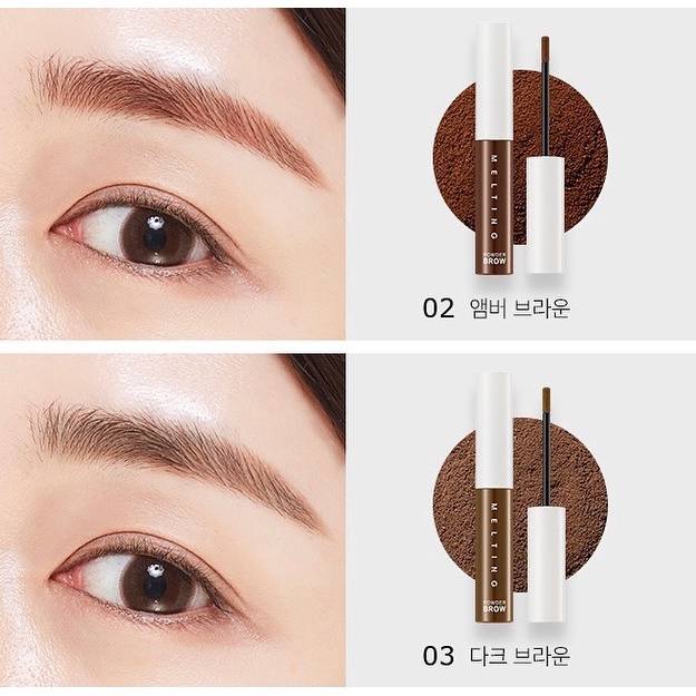 Bột tán lông mày Missha Melting Powder Brow