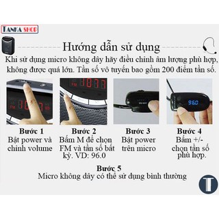 Micro đeo tai không dây FM Micro XXD-08