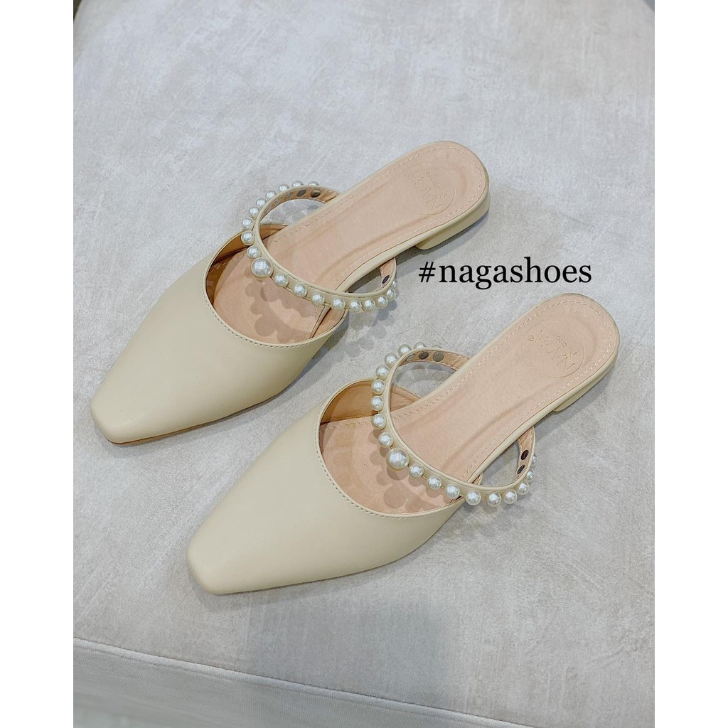 DÉP SỤC NAGASHOES MŨI NHỌN QUAI NGỌC NAD185