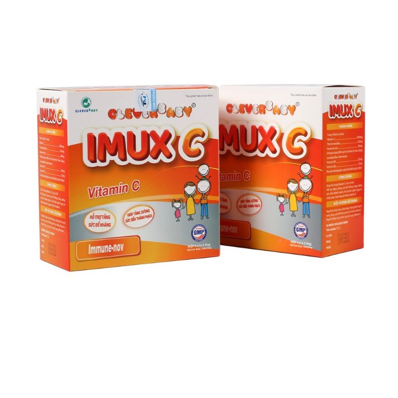 Cleverbaby IMUX C bổ sung vitamin C tăng sức đề kháng cho trẻ dạng ống nước ( hộp 20 ống)