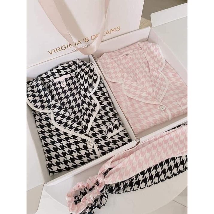Bộ Đồ Ngủ Pijama Nữ Quần Dài Áo Dài Kẻ Sọc MIRANDA Bộ Đồ Mặc Ở Nhà Thu Đông Hottrend CD140