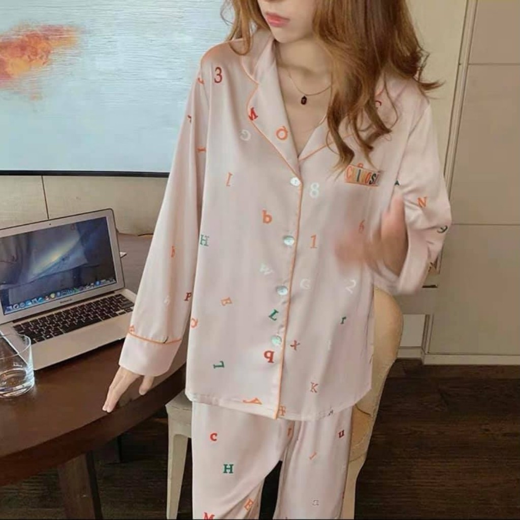 Bộ Lụa Satin Cao Cấp Mặc Nhà Và Sau Sinh - TRANG STORE