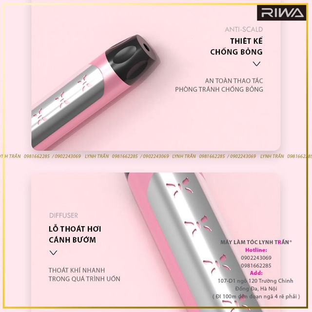 Máy uốn xoăn sóng nước 38mm Riwa®