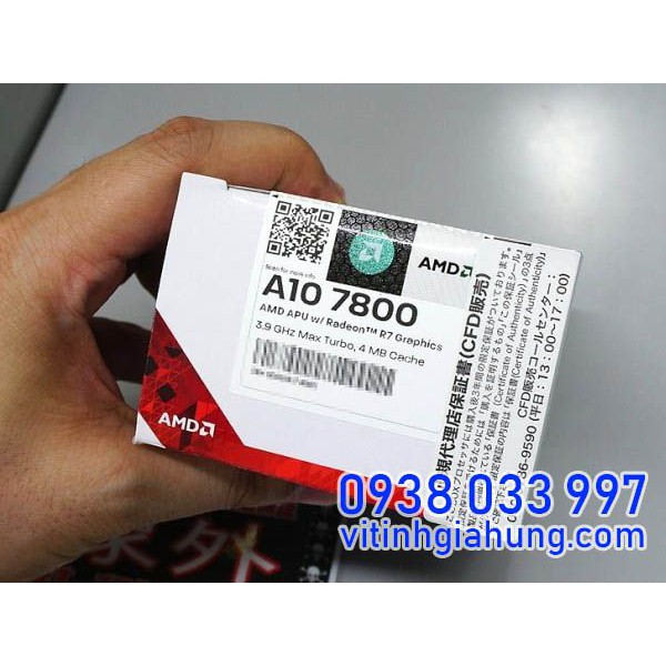 CPU AMD Kaveri A10-7800 3.5GHz ( 3.9Ghz Turbo ) Quad-Core