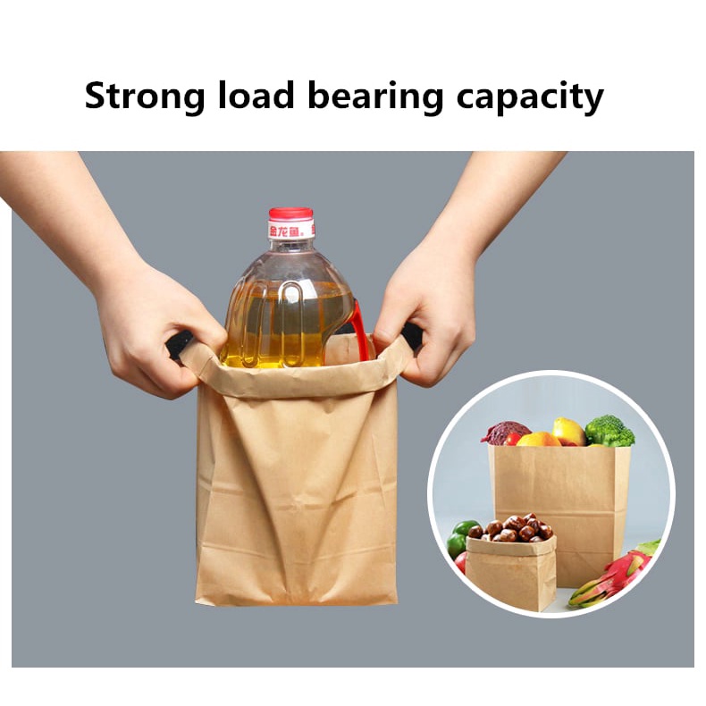 Túi giấy kraft không quai đựng bánh mì elashouse túi giấy gói hàng xi măng