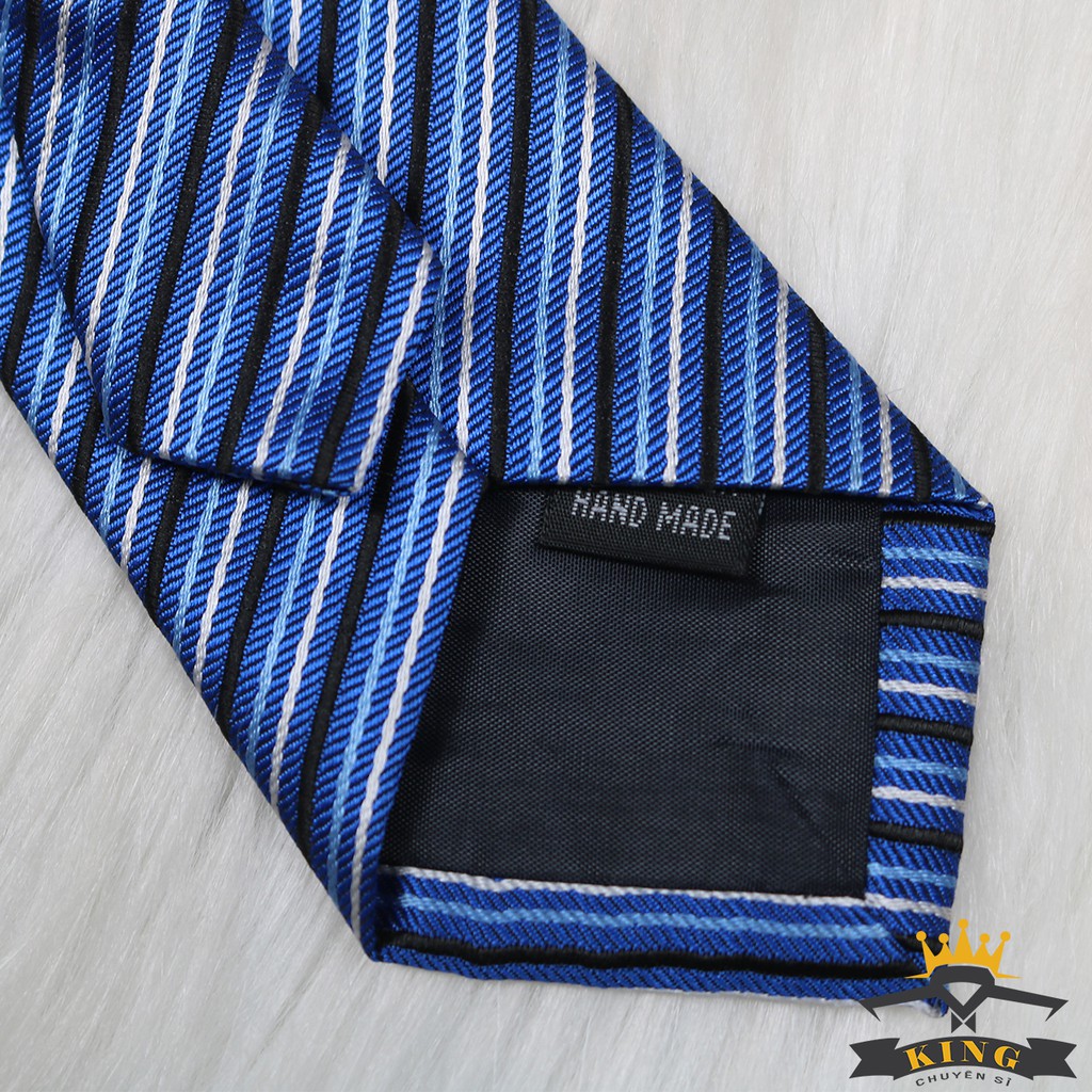 Cà vạt nam KING caravat công sở và chú rể vải lụa mịn thắt sẵn bản nhỏ 6cm style hàn quốc C020
