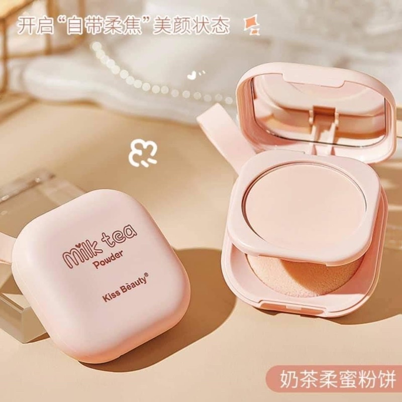 Phấn Phủ MILK TEA Powder Kiss Beauty [Nội Địa Trung]- TÔ THỊ SƯƠNG