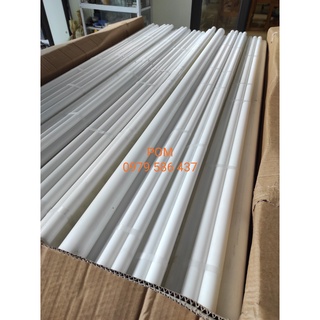 Thanh nhựa pom hàn quốc màu trắng phi 15x500mm, phi 12x500mm